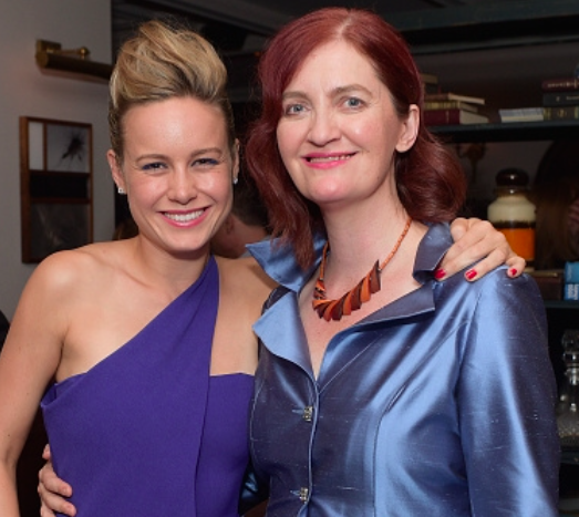 Emma (R) pictured with Room star Brie Larson