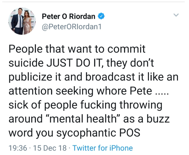 Peter tweet