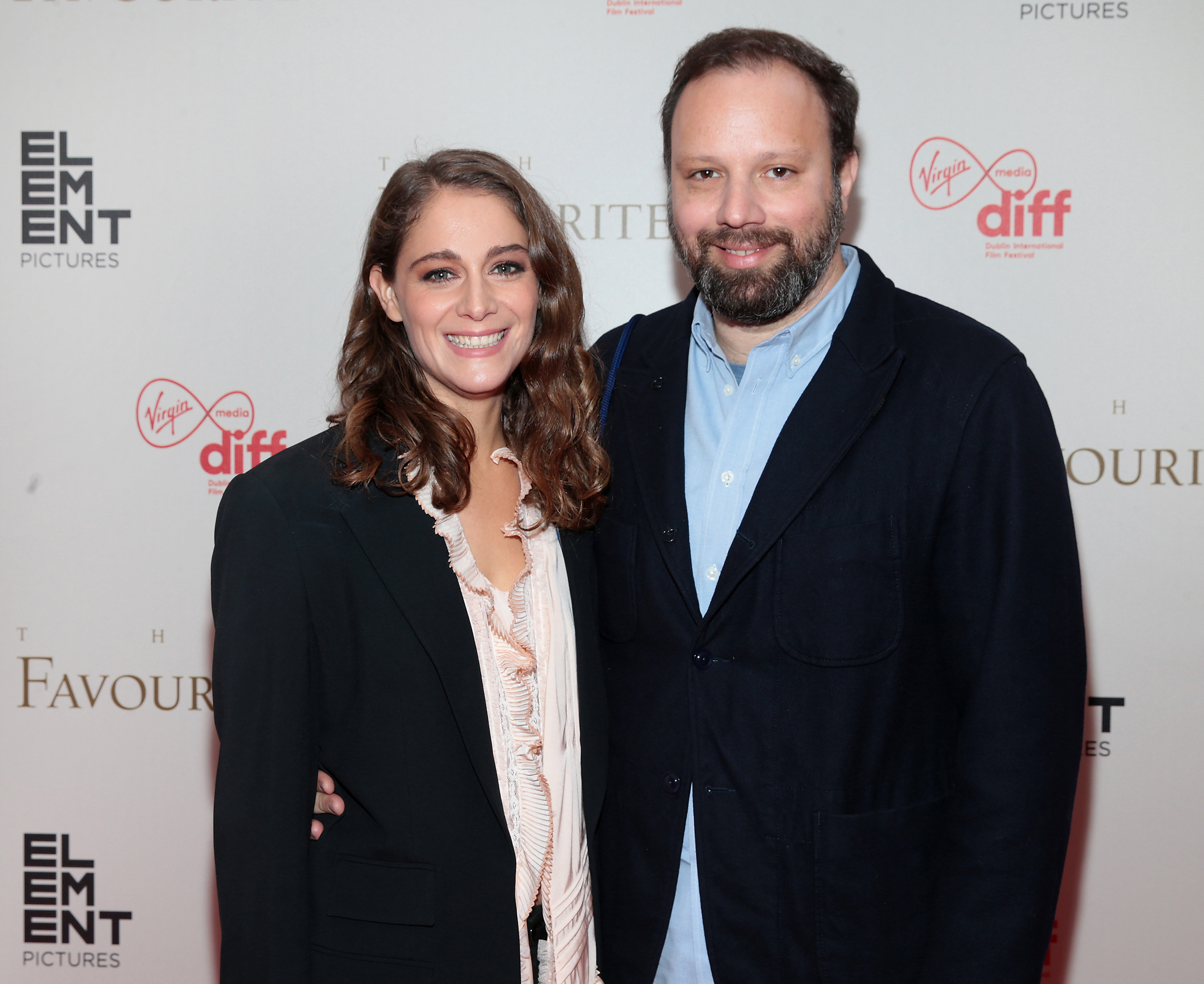 The Favourite Director Yorgos Lanthimos and his actress wife  Ariane Labed 