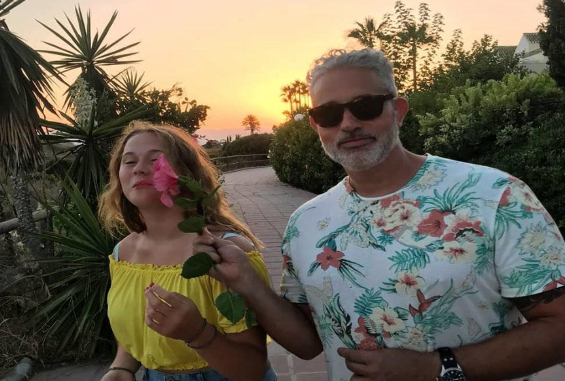 Baz Ashmawy joins family for sun holiday after more than a month apart ...