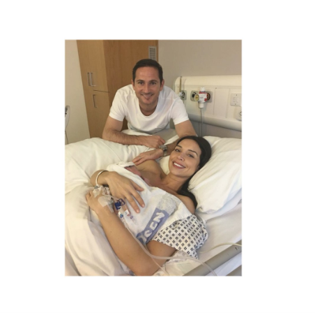 Christine Lampard announces birth of first child with adorable photo