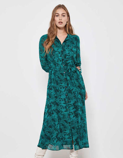 Steal Her Style: Karen Koster's festive green dress is perfect for the ...