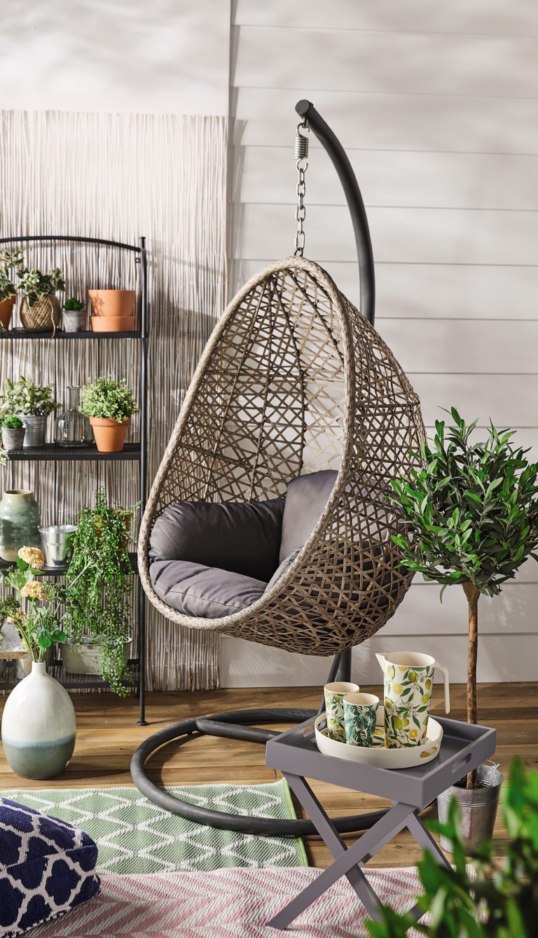 Just in time for the good weather, Aldi's hanging egg chair is back