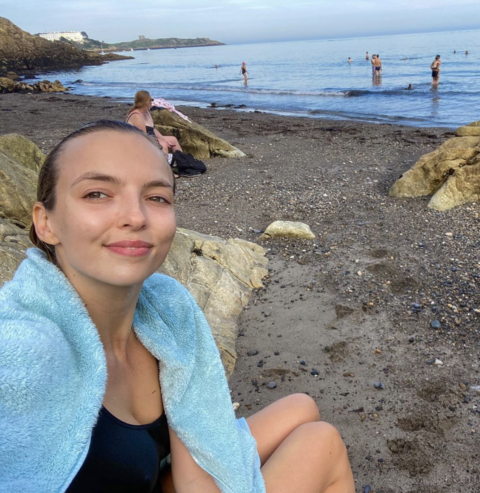 'Killing Eve' star Jodie Comer spotted sea swimming at Killiney Beach